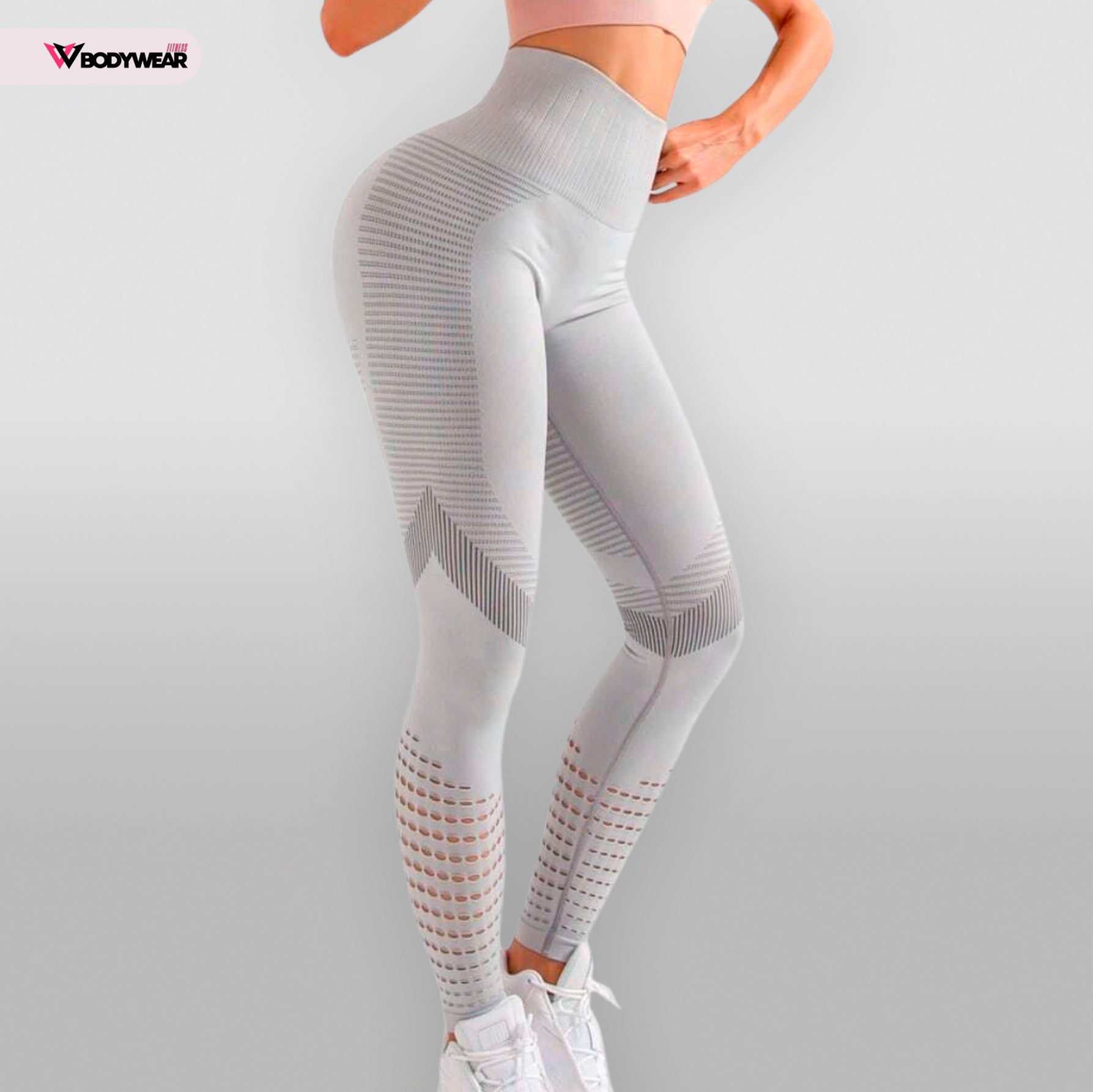 Calça Legging Fitness Modeladora Vazada Empina Bumbum