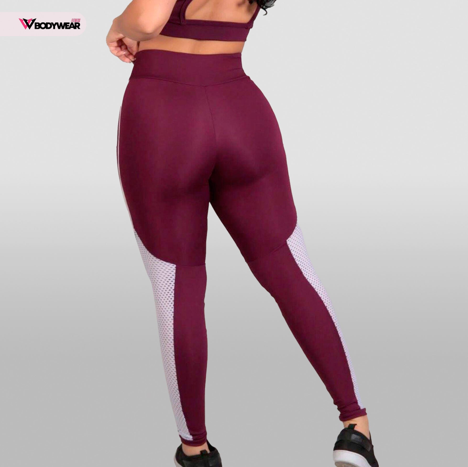 Calça Legging Fitness Detalhe Em Tule